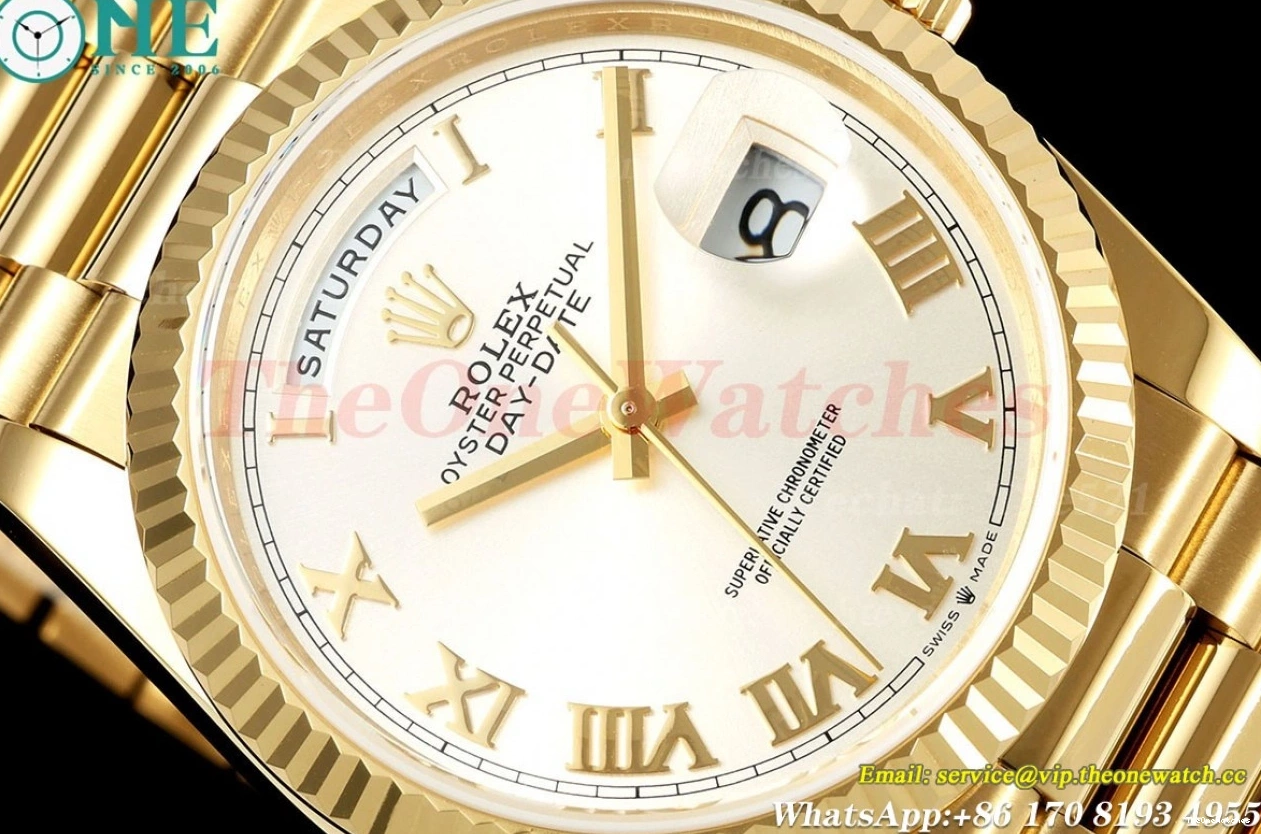 Weight) DayDate VR3255(Gain Rmn White YG QF 36mm YG V3 128238 0405